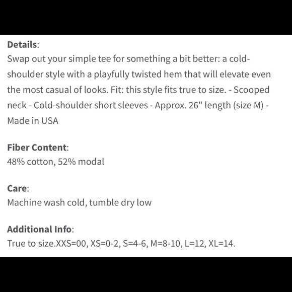 B.P. Twisted Hem Cold Shoulder Top - Picture 3 of 6